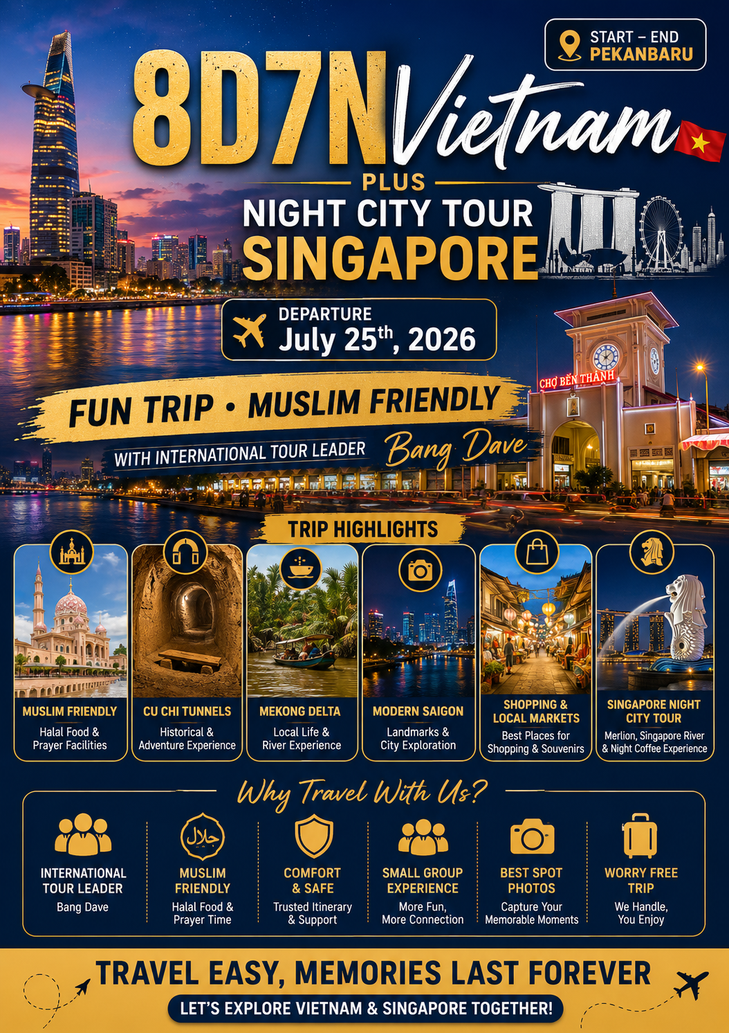 Vietnam Tour plus Singapore 8D7N
